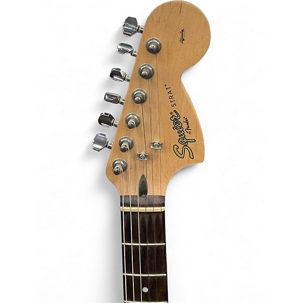 Used Squier Affinity Stratocaster Chrome Red Solid Body Electric Guitar
