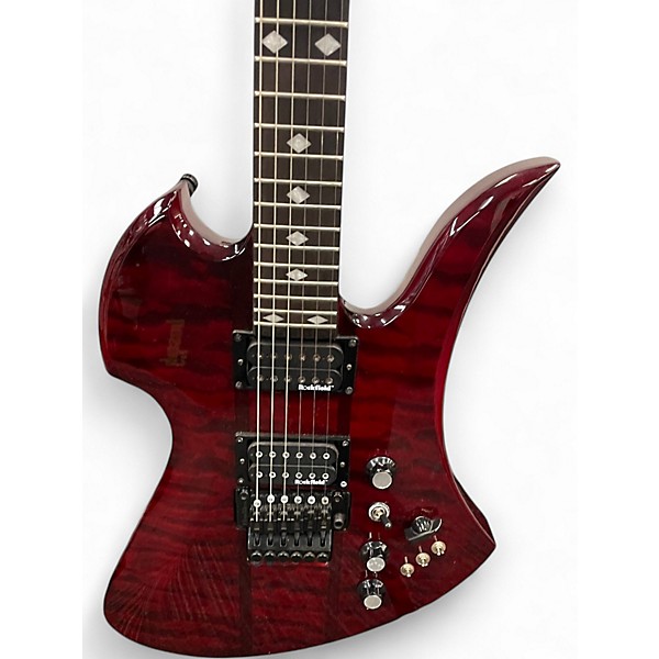 Used 2008 B.C. Rich Mockingbird ST Red Quilt Solid Body Electric Guitar