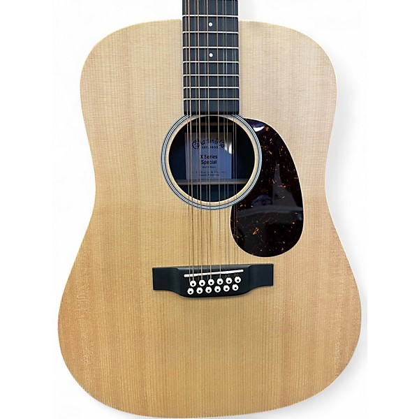 Used Martin D12X1AE Natural 12 String Acoustic Electric Guitar