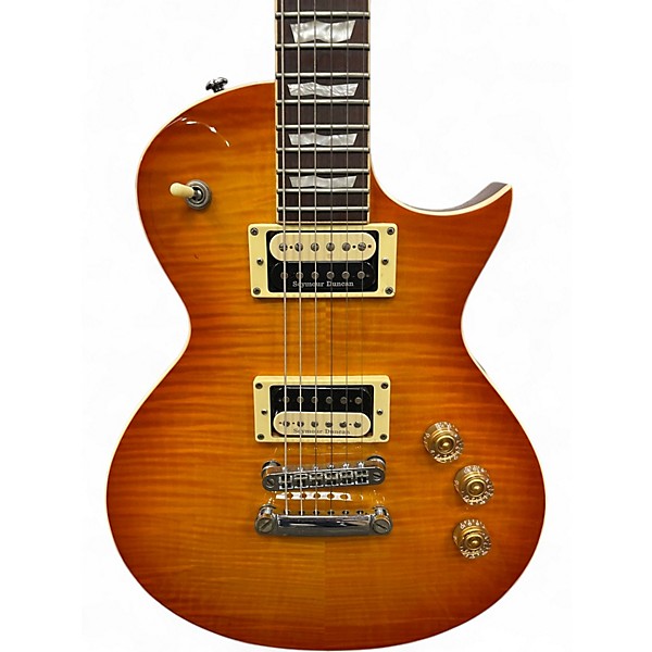 Used ESP 256 Orange Solid Body Electric Guitar