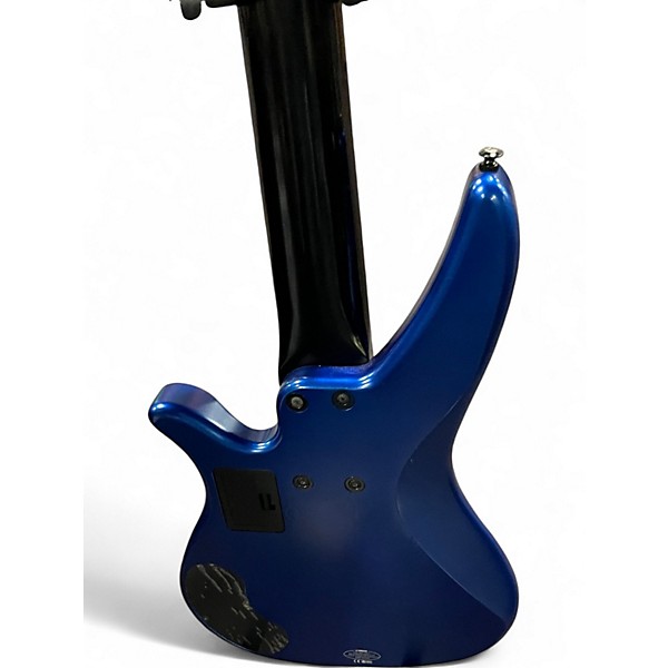 Used Yamaha RBX775 5 String Blue Electric Bass Guitar