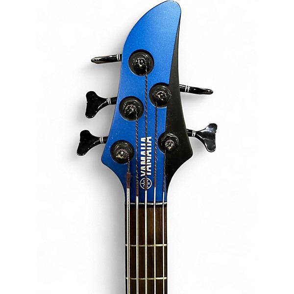 Used Yamaha RBX775 5 String Blue Electric Bass Guitar