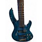 Used ESP LTD B205SM 5 String Blue Electric Bass Guitar