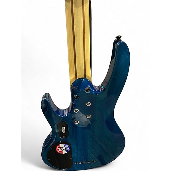 Used ESP LTD B205SM 5 String Blue Electric Bass Guitar