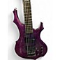 Used ESP LTD F155DX 5 String Purple Electric Bass Guitar