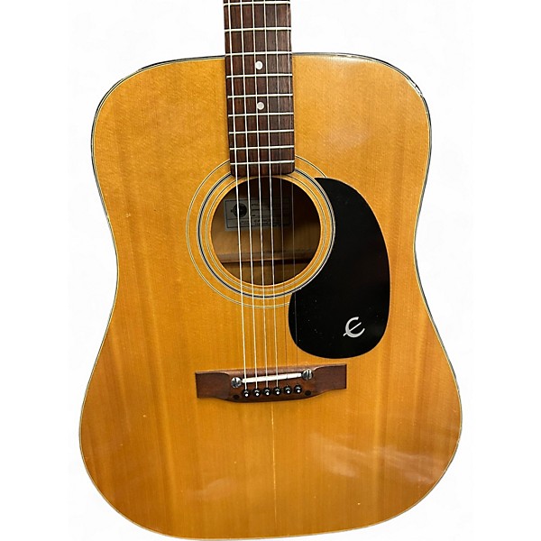 Vintage 1980s Epiphone FT-140 Natural Acoustic Guitar