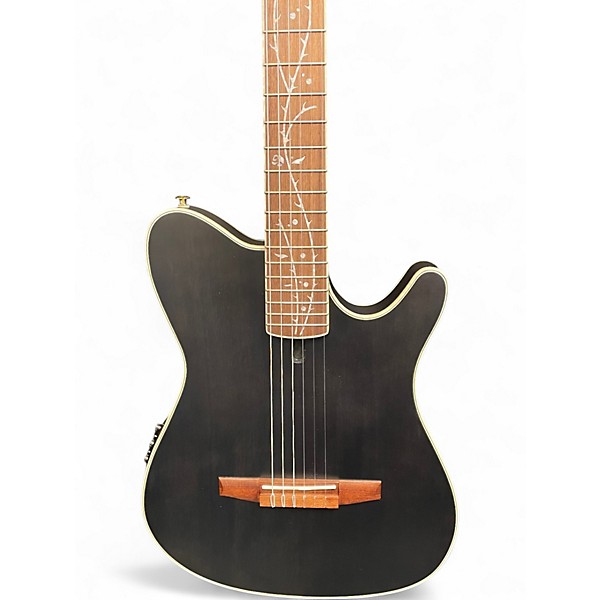 Used Ibanez TOD10N Tim Henson Signature Flat Black Classical Acoustic Electric Guitar
