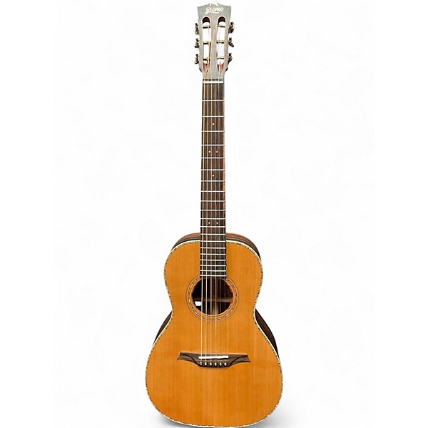 Used Bromo BAR6E Parlor Cedar Acoustic Electric Guitar