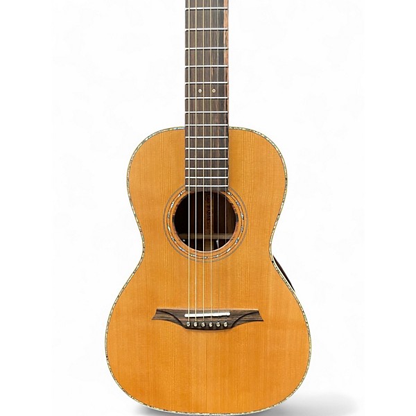 Used Bromo BAR6E Parlor Cedar Acoustic Electric Guitar
