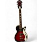 Used Silvertone Jupiter Reissue Red Sparkle Solid Body Electric Guitar thumbnail