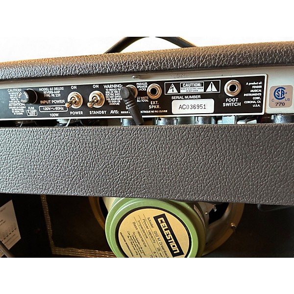Used Fender Deluxe Reverb 22W 1x12 Tube Guitar Combo Amp