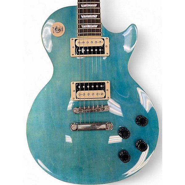 Used Epiphone Les Paul Traditional PRO II Trans Blue Solid Body Electric Guitar