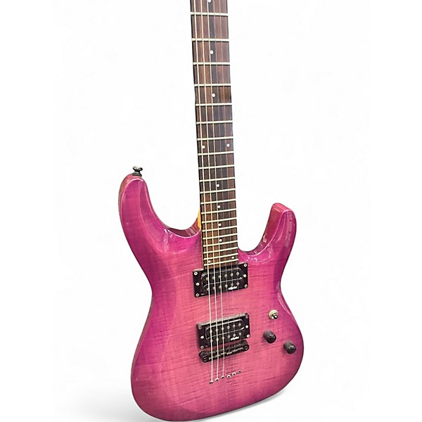 Used Schecter Guitar Research C6 ELITE MAGENTA Solid Body Electric Guitar