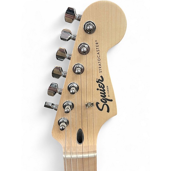 Used Squier Stratocaster HSS Black Solid Body Electric Guitar
