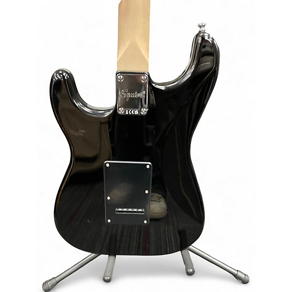 Used Squier Stratocaster HSS Black Solid Body Electric Guitar
