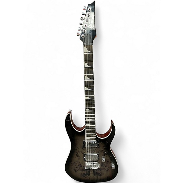 Used Ibanez GRG220PA1 GIO RG transparent brown black burst Solid Body Electric Guitar