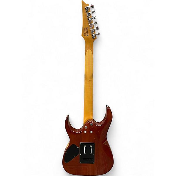 Used Ibanez GRG220PA1 GIO RG transparent brown black burst Solid Body Electric Guitar