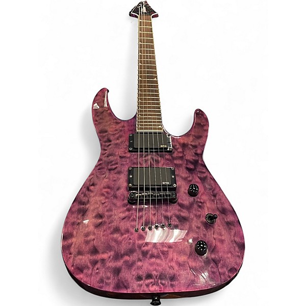 Used Jackson SLATTXMG3 Soloist Trans Purple Solid Body Electric Guitar