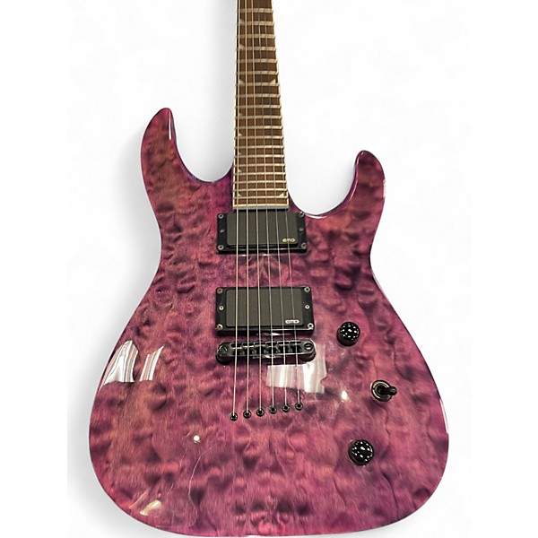 Used Jackson SLATTXMG3 Soloist Trans Purple Solid Body Electric Guitar
