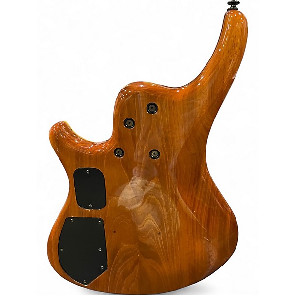 Used Roscoe SKB-3005 Buckeye Burl Electric Bass Guitar