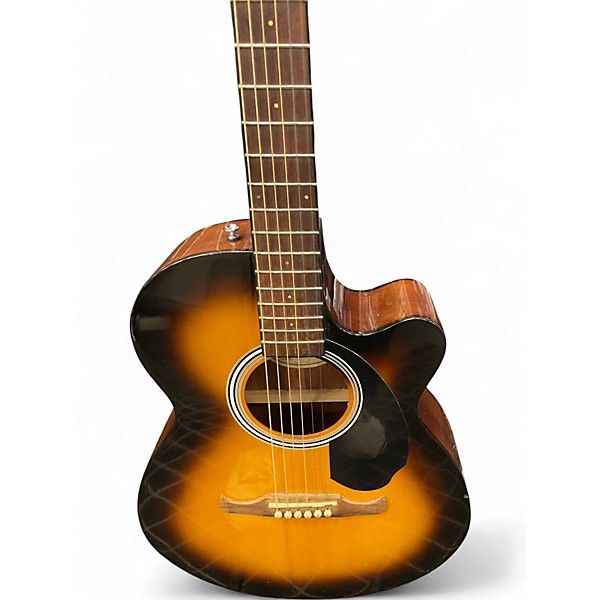 Used Fender FA135CE Concert 3 Color Sunburst Acoustic Electric Guitar
