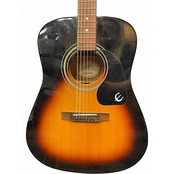 Used 2010s Epiphone DR100 Tobacco Burst Acoustic Guitar