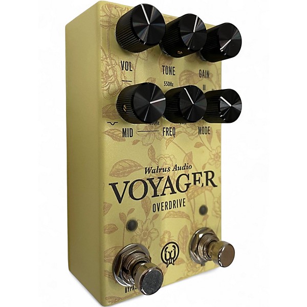 Used Walrus Audio VOYAGER PREAQMP OVERDRIVE FLORAL Effect Pedal