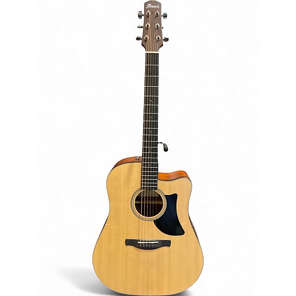 Used Ibanez AAD50CE LG Natural Acoustic Electric Guitar