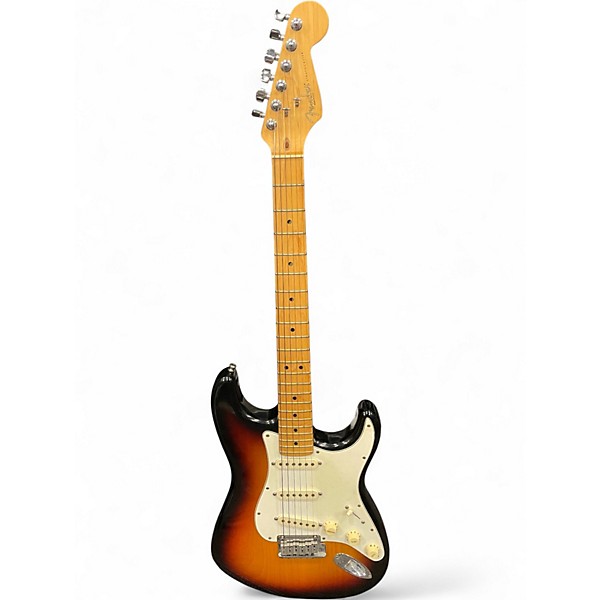 Used 1999 Fender American Standard Stratocaster 3 Color Sunburst Solid Body Electric Guitar