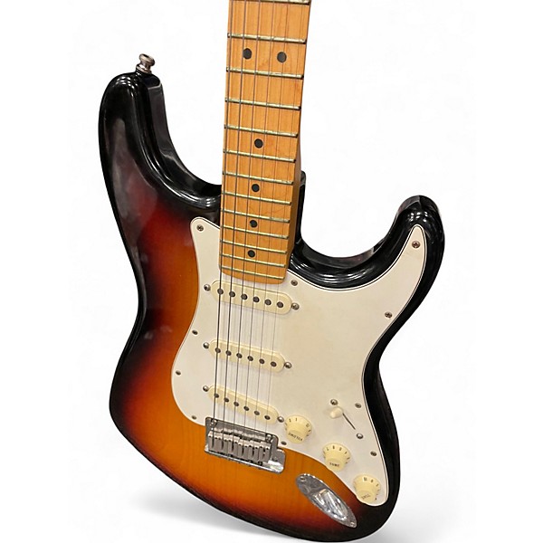 Used 1999 Fender American Standard Stratocaster 3 Color Sunburst Solid Body Electric Guitar