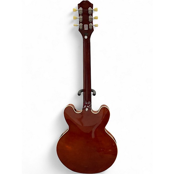 Used Epiphone Inspired by Gibson ES335 2 Tone Sunburst Hollow Body Electric Guitar