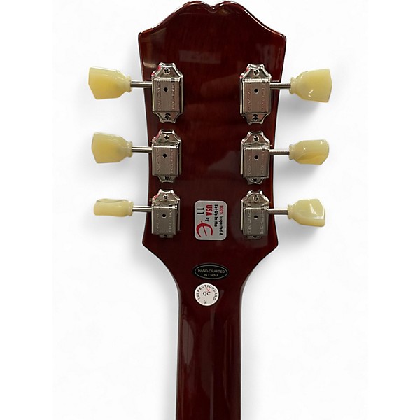 Used Epiphone Inspired by Gibson ES335 2 Tone Sunburst Hollow Body Electric Guitar