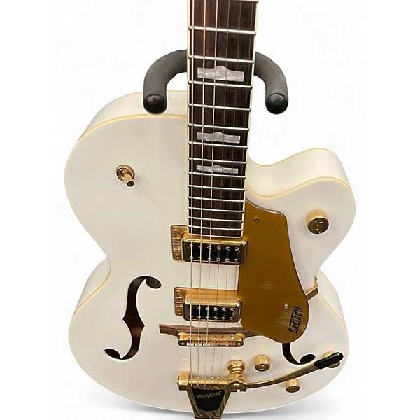 Used Gretsch Guitars G5420T Electromatic WHITE AND GOLD Hollow Body Electric Guitar