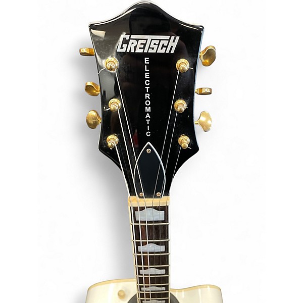 Used Gretsch Guitars G5420T Electromatic WHITE AND GOLD Hollow Body Electric Guitar