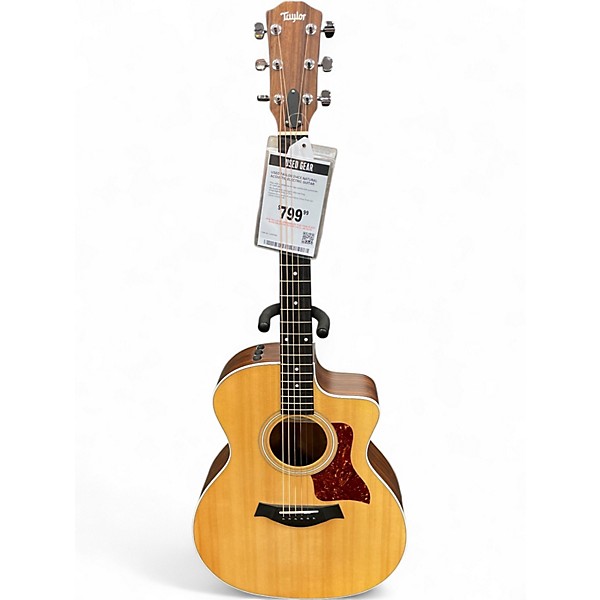 Used Taylor 214CE Natural Acoustic Electric Guitar