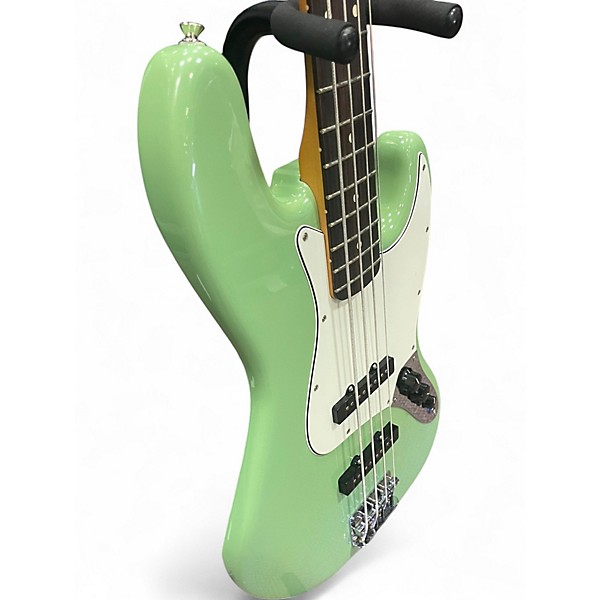 Used 2024 Fender Player Jazz Bass Surf Green Electric Bass Guitar