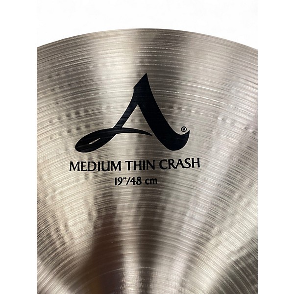 Used Zildjian 19in A Series Medium Thin Crash Cymbal