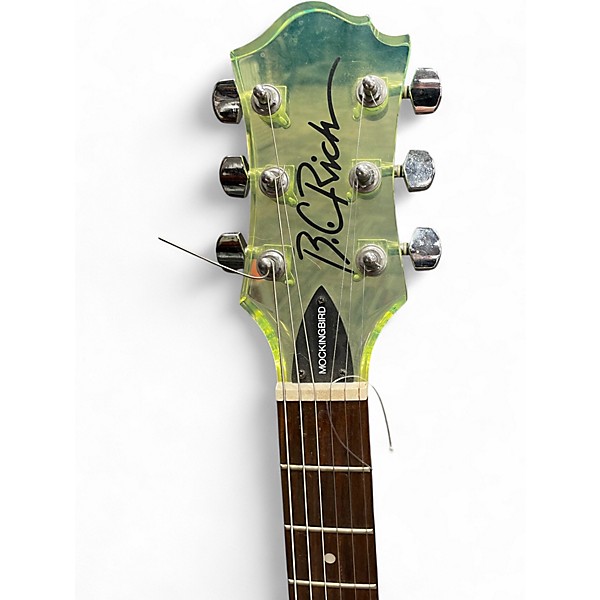 Used B.C. Rich Mockingbird Translucent Green Solid Body Electric Guitar