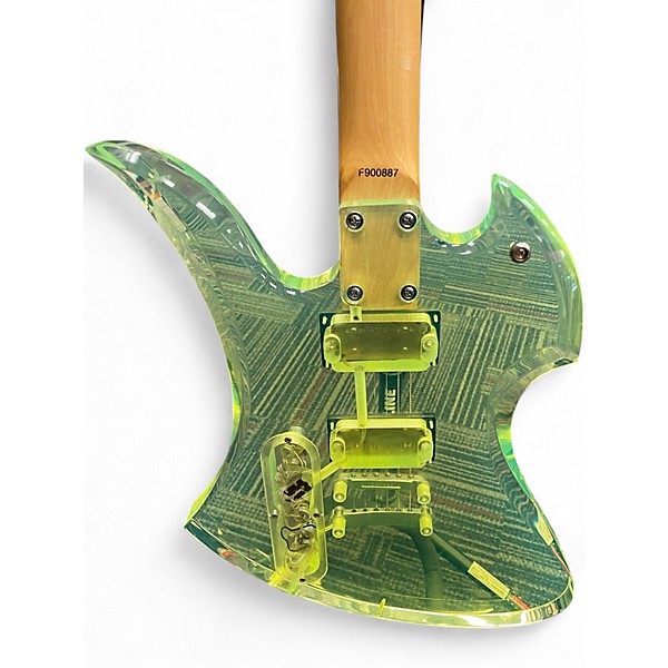 Used B.C. Rich Mockingbird Translucent Green Solid Body Electric Guitar