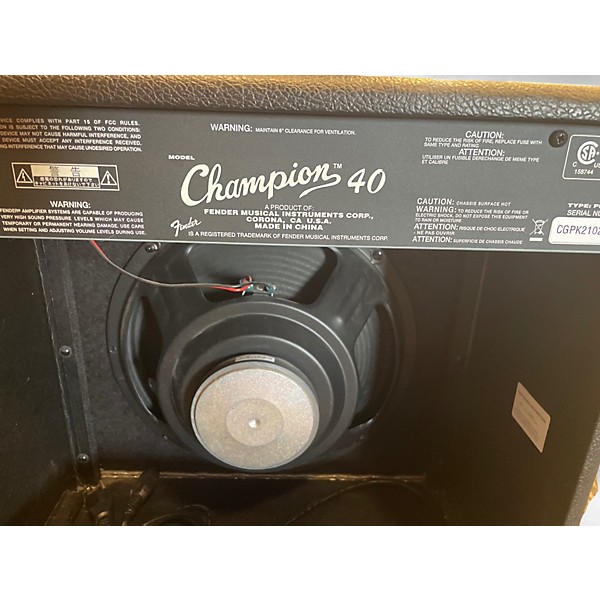 Used Fender Champion 40 Guitar Combo Amp