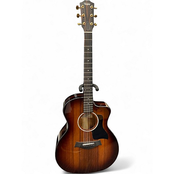 Used Taylor 224CEKDLX SHADED EDGEBURST Acoustic Electric Guitar