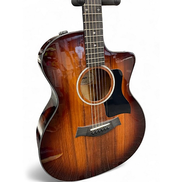 Used Taylor 224CEKDLX SHADED EDGEBURST Acoustic Electric Guitar