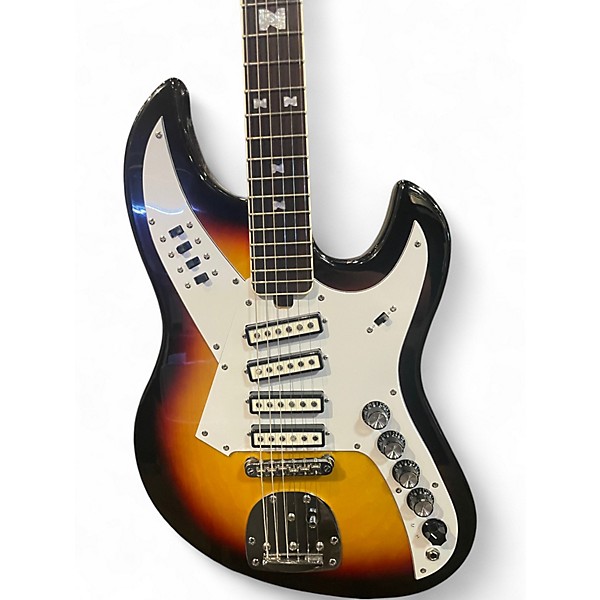 Used Eastwood eg 521-4 3 Color Sunburst Solid Body Electric Guitar