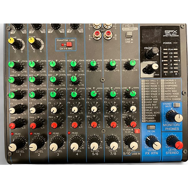 Used Yamaha MG10XU 10 Channel Mixer with Effects Unpowered Mixer