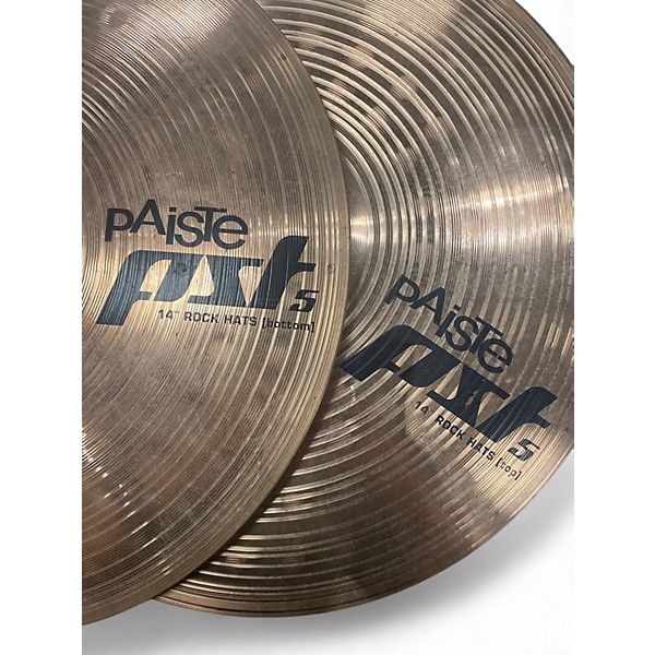 Used Paiste 14in PST5 Hi Hat Pair Cymbal