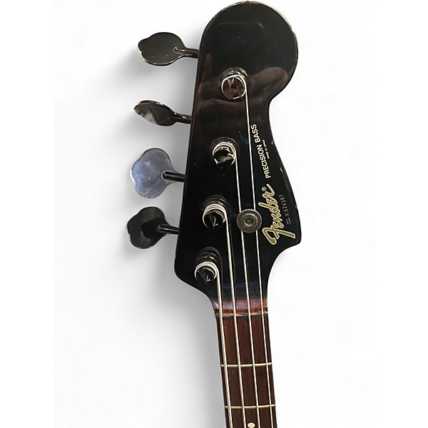 Used 1980s Fender Standard Precision Bass Metallic Green Electric Bass Guitar