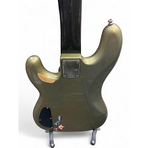 Used 1980s Fender Standard Precision Bass Metallic Green Electric Bass Guitar