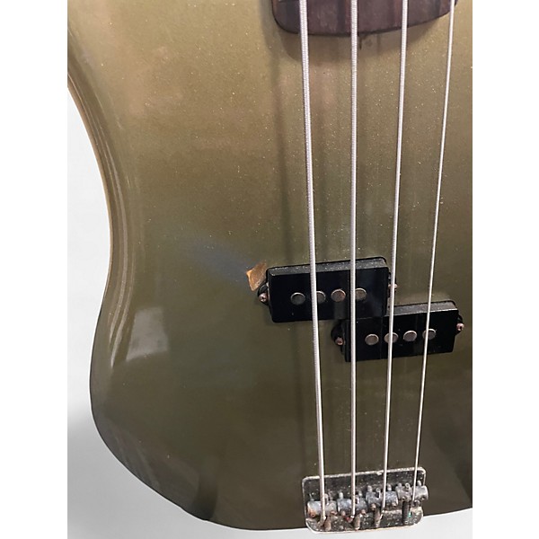 Used 1980s Fender Standard Precision Bass Metallic Green Electric Bass Guitar