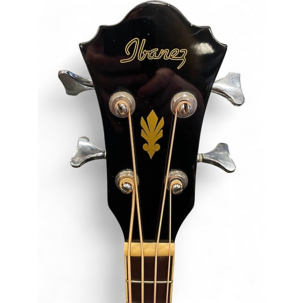 Used Ibanez AEB5E Black Acoustic Bass Guitar