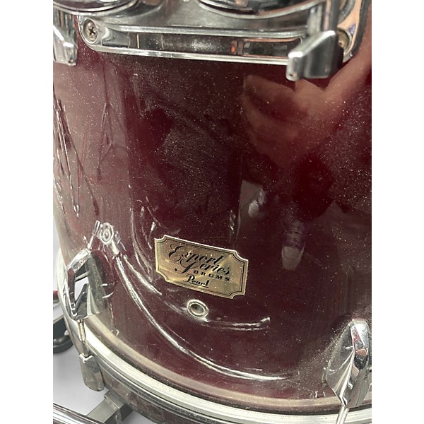 Used Pearl 4 Piece Export Wine Red Drum Kit